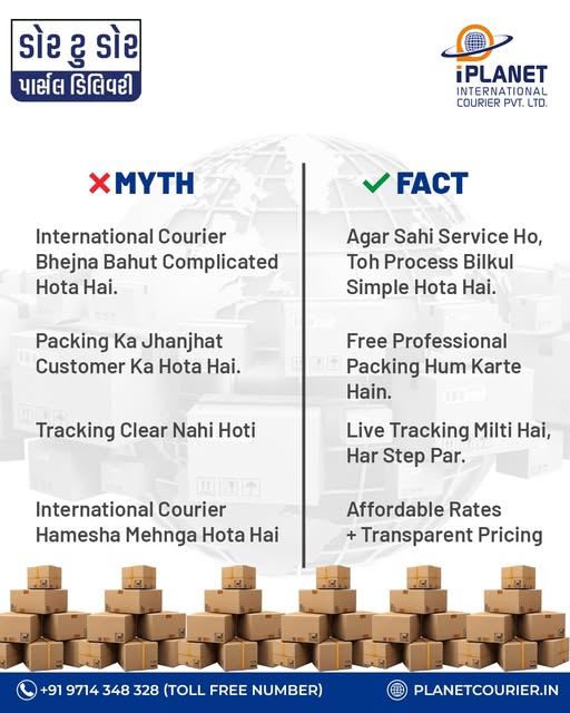 ❌ MYTHS About International Courier ✔️ FACTS with iPlanetCourier – Best International Courier Services in Ahmedabad_img